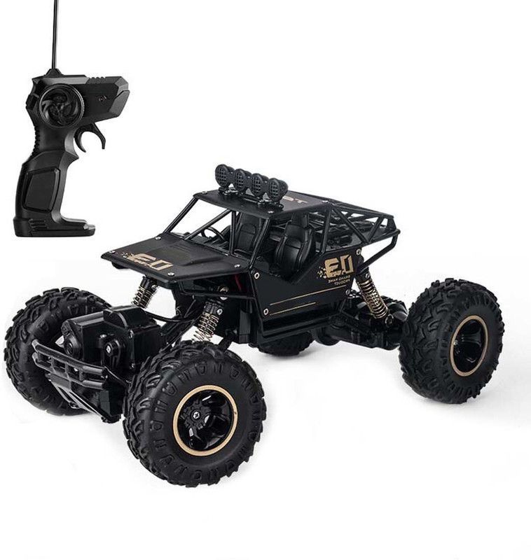 HEER 1:16 Rechargeable Rock Crawling 4WD 2.4 Ghz 4x4 Rally Car Remote Control Monster Truck  (Black)
