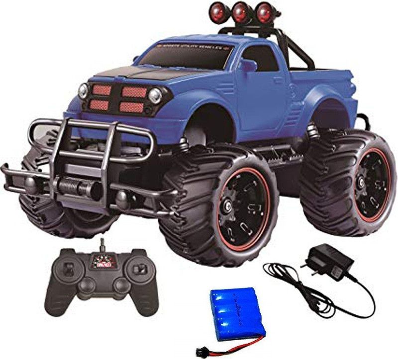 HALO NATION 1:20 Hummer Remote Control Monster Truck Rock Crawling Scale Car (Royal Blue)  (Blue)