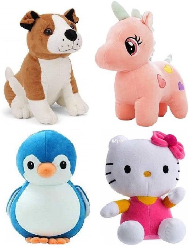 MPR ENTERPRISES Stuffed Soft Toy for Kids, Children & Girls Playing Teddy Bear, Set of 4 - 26 cm  (Multicolor)