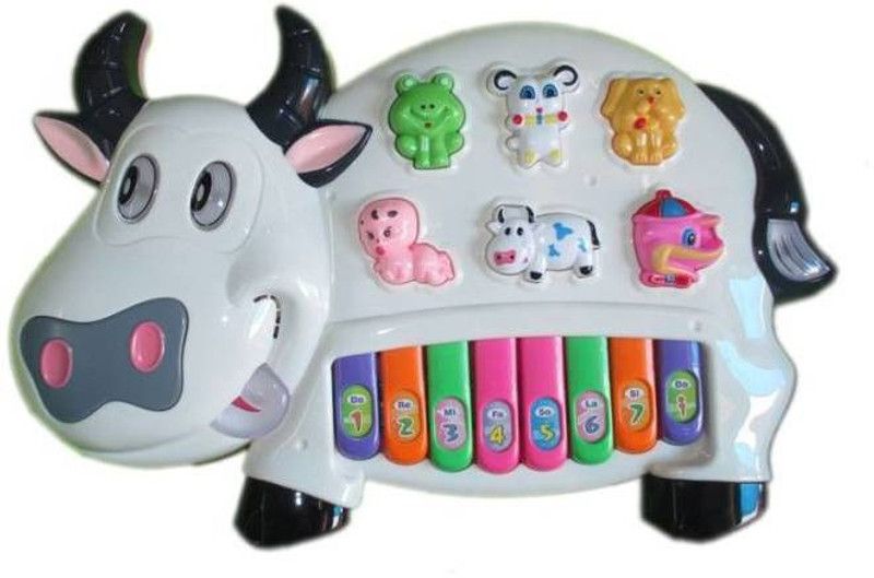 TinyTales New Generation Kids Piano - Cow  (Multicolor)  (Multicolor)