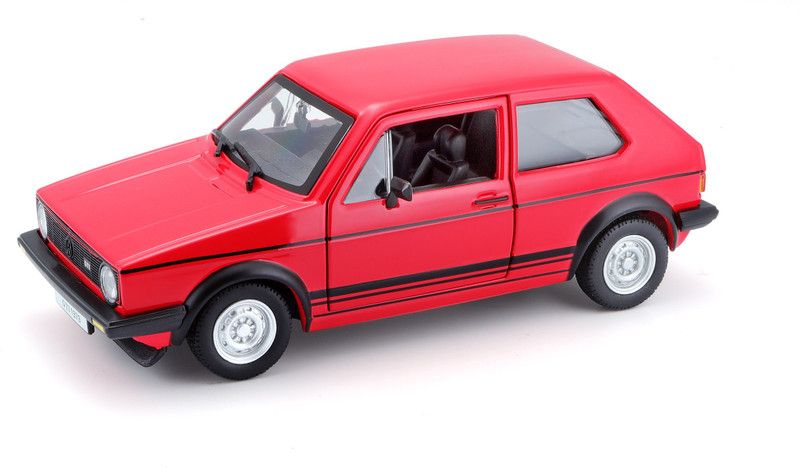 Bburago 1:24 Scale Die Cast Volkswagon Golf MK1 GTI (1979) Car  (Red, Pack of: 1)
