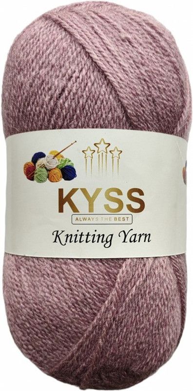KYSS BlueBell 200 GM (1 BALL, 100 GM EACH)Wool Ball Hand Knitting Wool, Shade No-85