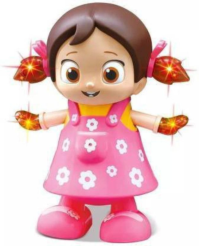 kdsn Musical and Dancing Girl Doll Fun Toy with Flash Light for Kids (Multicolor)  (Multicolor)