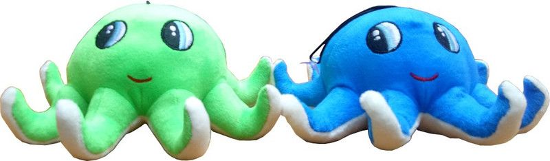 Pihu Enterprises Cute Octopus Soft Stuffed Toy Sea Animal Fish Kids Baby Birthday Gift 23 cm (Green and Blue) Combo of 2 - 23 cm  (Multicolor)
