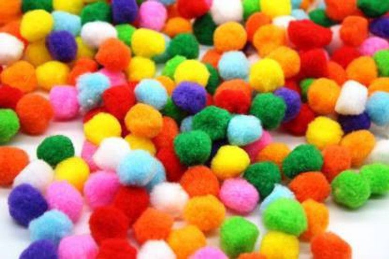 ShopTalk POMPOM BALL(100) FOR CRAFT/DECORATION/JWELLERY MAKING