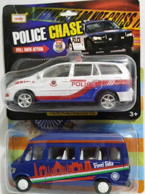 CENTY.l CENTY POLICE CHASE & TRAVEL INDIA COMBO PACK (BLUE,WHITE)  (White, Blue, Pack of: 1)
