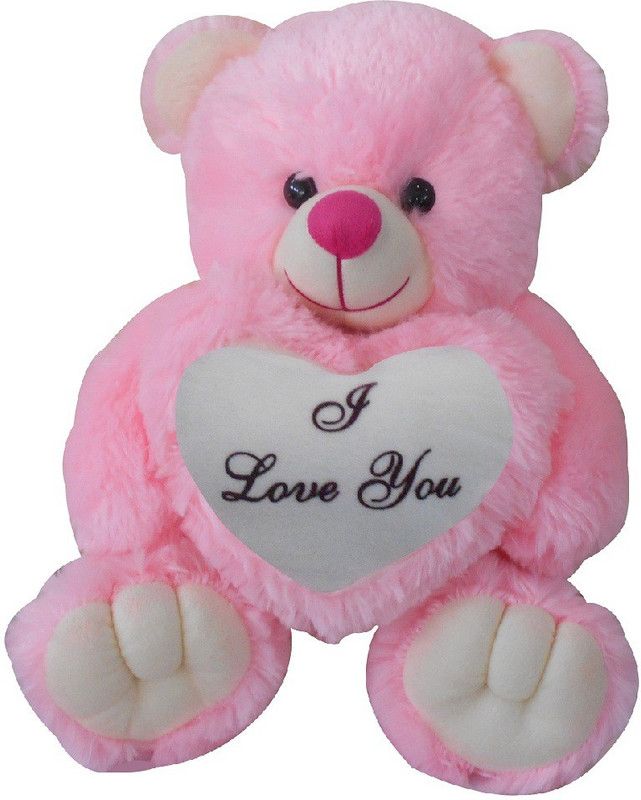 Saugat Traders I Love You Teddy Bear - 40 cm  (Pink, White)