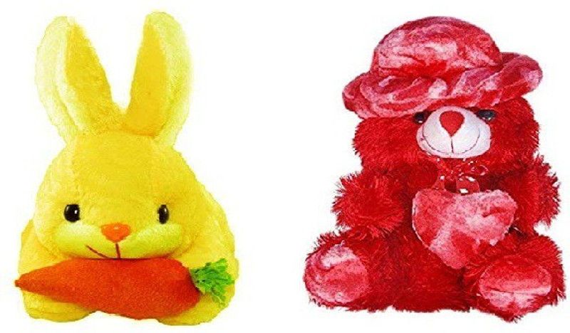 Bakku Toys TeddTeddy bear soft toys kids And Someone Special gift item Set off 2 - 28 cm  (Multicolor)