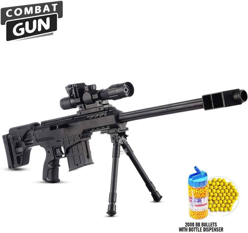 HALO NATION M 908 37 A Bb Bullet Toy Gun - 25 Inches - High Grade Power Shot Plastic BB Bullet Sniper Gun Toy (M908 + 2000 Bullet Dispenser) Guns & Darts  (Black)