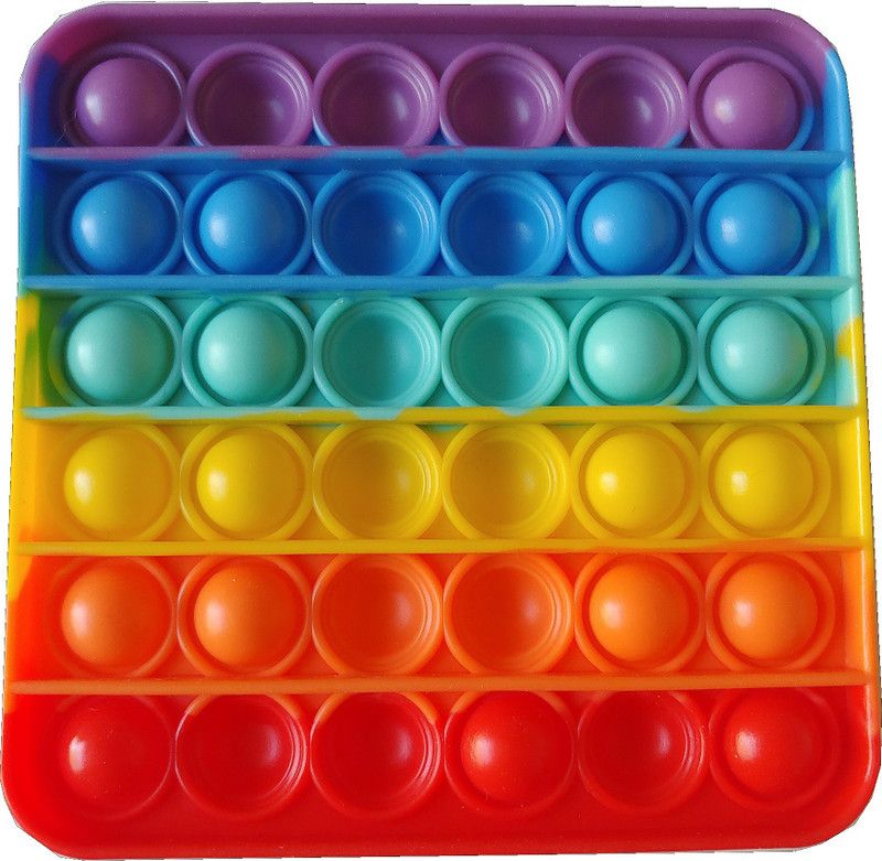 SAKEXA Pop It Fidget Toys,Push Pop Bubble Fidget Sensory Toy,Autis Square (Multicolor)  (Multicolor)