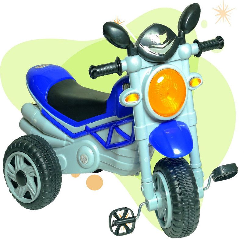EVOHOUSE Tricycle For Kids With Basket, For Boys / Girls / Kids Tricycle Bullet Blue Tricycle  (Blue)