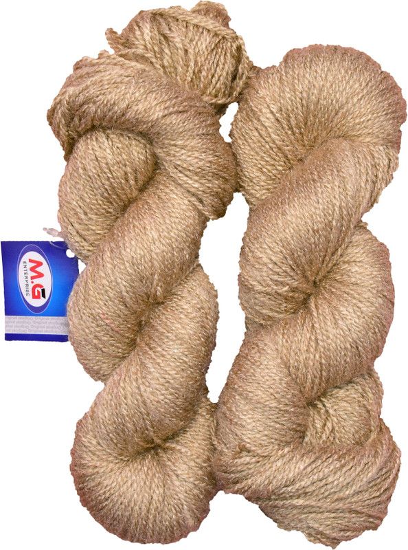 KNIT KING Rabit Excel Peanut (200 gm) Wool Hank Hand knitting wool / Art Craft soft fingering crochet hook yarn, needle knitting yarn thread dyed