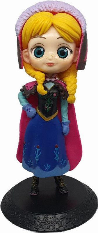 Daiyamondo Princess With Cap Bg Size Action Figure With Size Of 12 cm With two Pony Tail Hair Stile Made of PVC Material (Multicolor Princess)  (Multicolor)