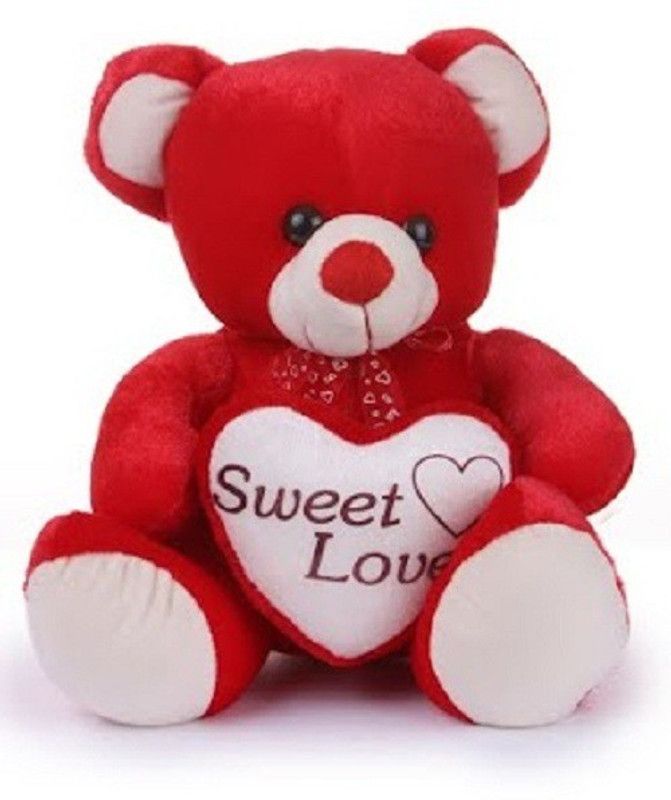 Deals India Molly Red Bear - 45 cm  (Red)