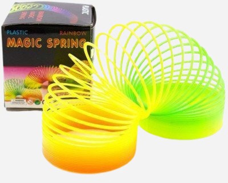 PARIVRIT Rainbow Magic Slinky Spring Toy Fun Playing for Kids(Pack of1) MAGIC SPRING Gag Toy  (Multicolor)
