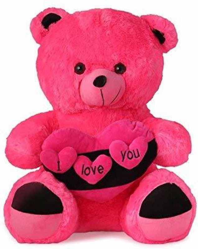 maurya teddy teddy - 30 cm  (maurya's soft teddy Bear pink color ( i love you ) teddy bear ( 30 cm))