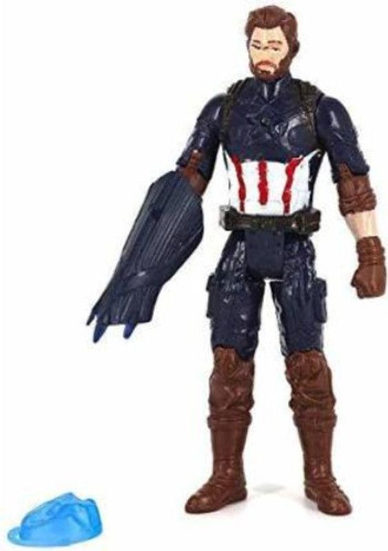 ANVIT Captain America 6" Inches Toy Mini Avengers Action Figure  (Multicolor)