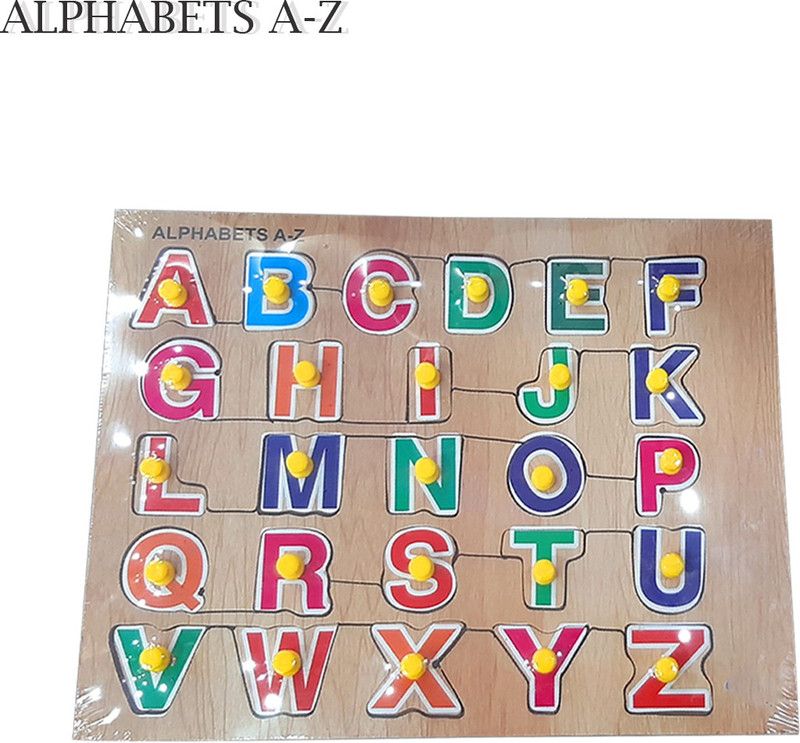 AMUSING Premium Wooden English Capital Letters Puzzle Toy Educational and Learning Toy Educational Board Games Board Game