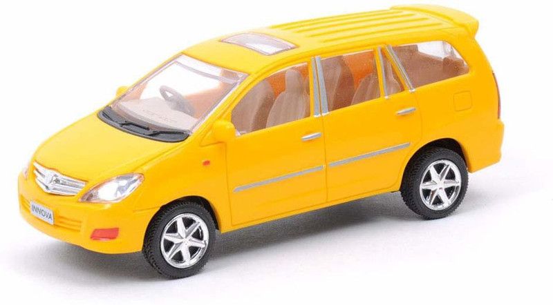 Sani International Toy World Plastic Pull Back Innova Car, Pack Of 1, Yellow  (Yellow, Pack of: 1)