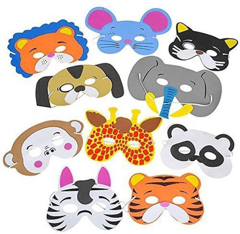VICTORY Children Foam Masks - Different Designs - Perfect For Halloween Party Favor Bag Fillers - Prizes - Favours Etc.