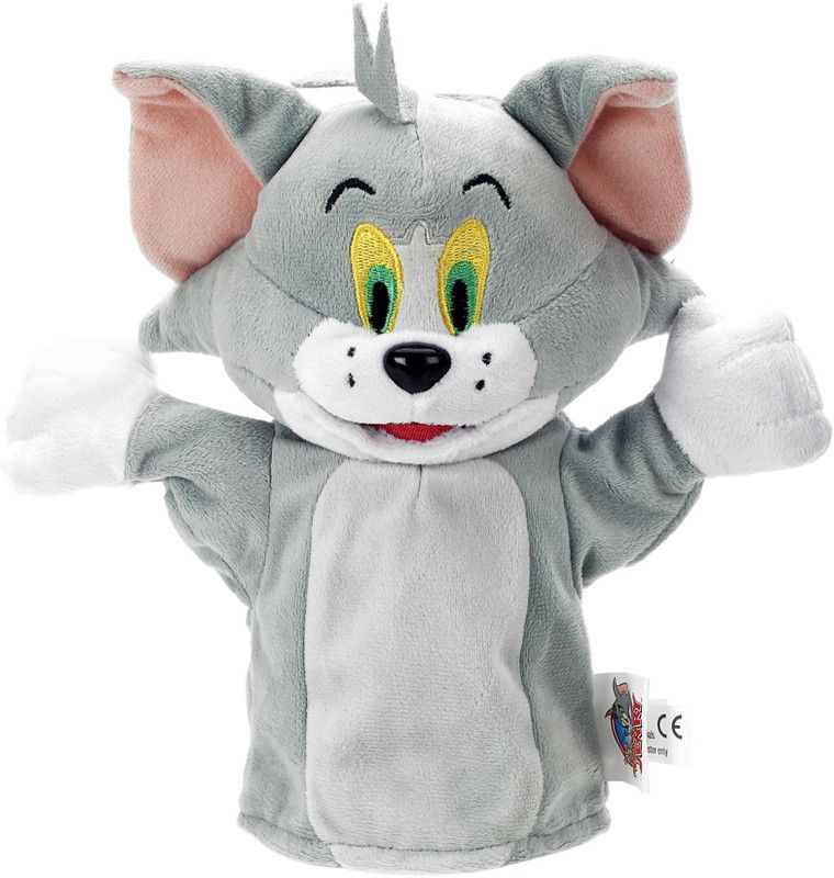 TOM & JERRY Tom Hand Puppet - 25 cm  (Multicolor)