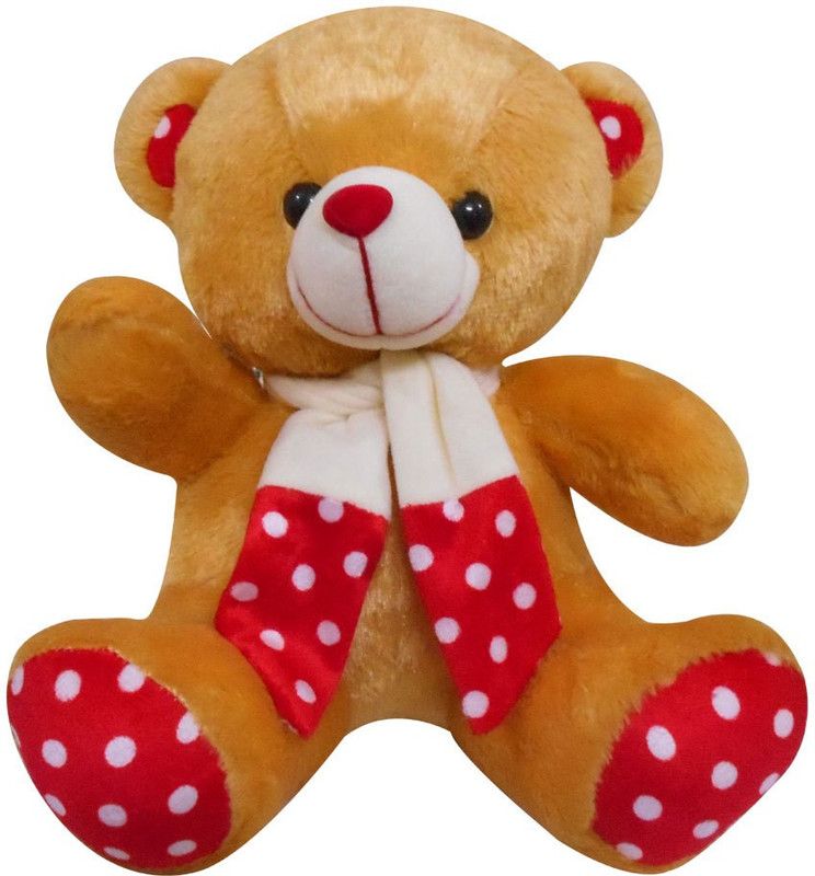 Natali Traders Soft Teddy Bear - 25 cm  (Brown)