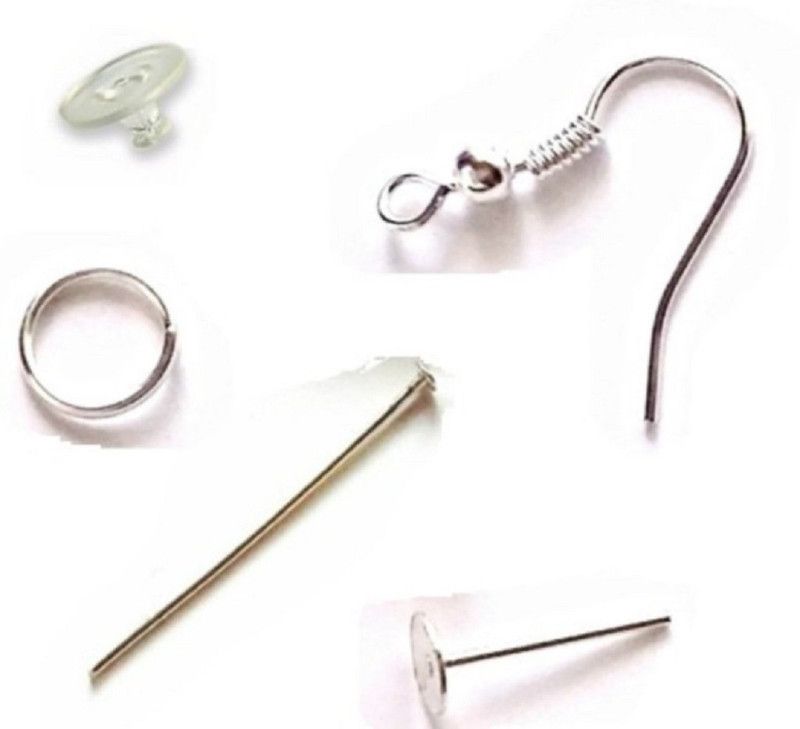 puffy Jewel Making Kit (Silver) 5 Items