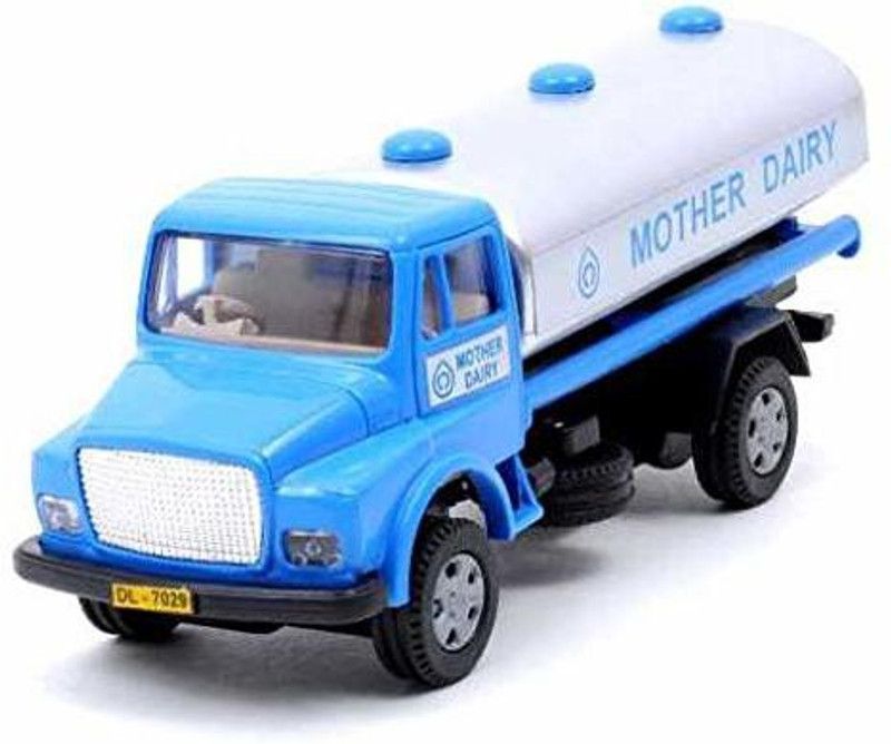 SARASI New Milk Dairy Tanker Toy For Kids, Pull Back Action [Pack Of: 1]  (Multicolor)