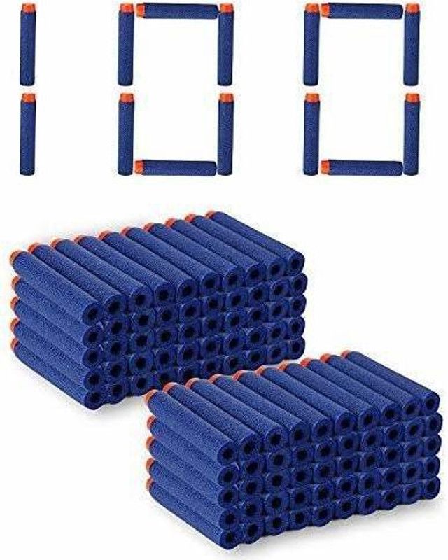 Whiz Kids Toy Bullet Foam Dart Bullets for N Strike Elite Guns, 100 -Piece , (Blue) Darts & Plastic Bullets  (Blue)
