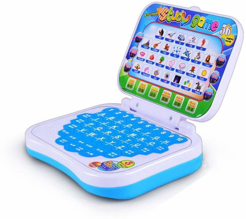 ROZZBY Children's Educations Learner Computer ABC & 123 Learning Kids Mini Laptop  (Blue)
