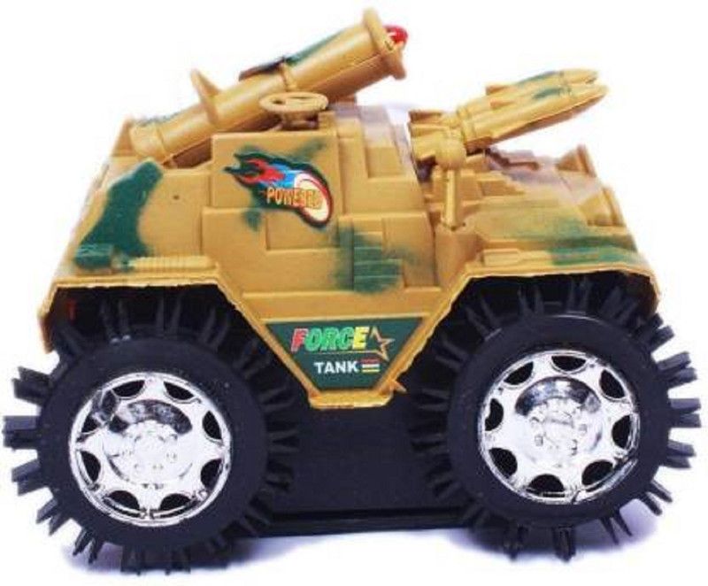 JAMEN BORO TUMBLING TANK for kids 360 Degree rotate indoor and outdoor games Rough Tough Track (Light Brownish, Multicolor, Pack of: 1)  (Yellow)