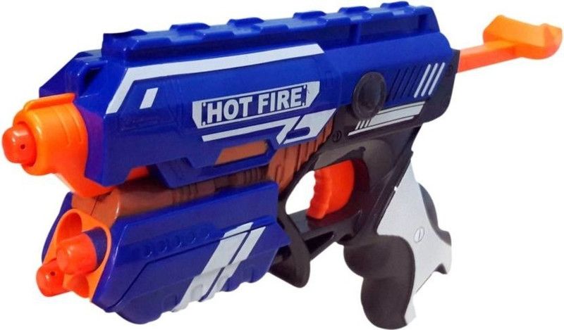 Royal Collections Hot Fire Soft Bullet Toy Gun With 10 Foam Bullets (Multicolor) Guns & Darts  (Multicolor)