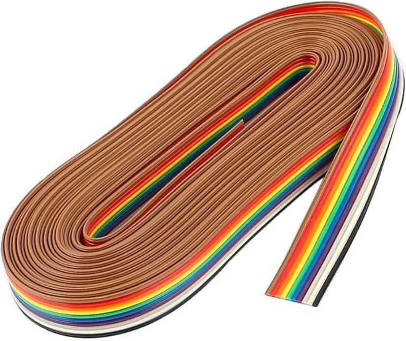22 TECH 10 Core Flat Ribbon Wire Cable (5 Meters) Electronic Components Electronic Hobby Kit