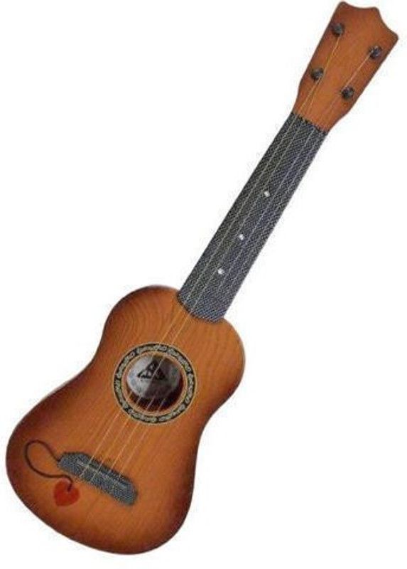 Kmc kidoz Musical Instrument Learning Educational (Wooden Guitar)  (Multicolor)