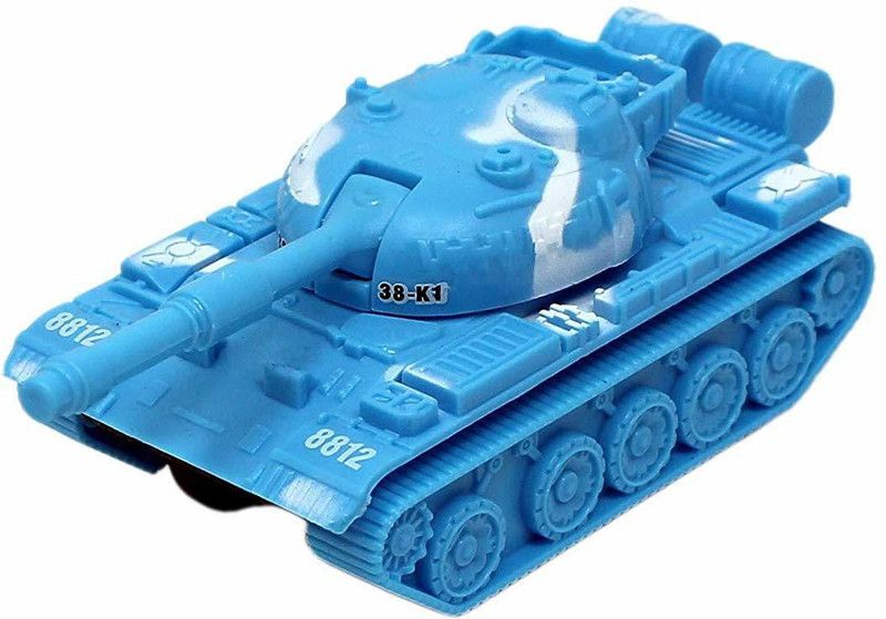 Himanshu Traders HT Army Plastic Tank Push Go Army Toys Play Kids Toys Friction Powered (Blue)  (Blue, Pack of: 1)