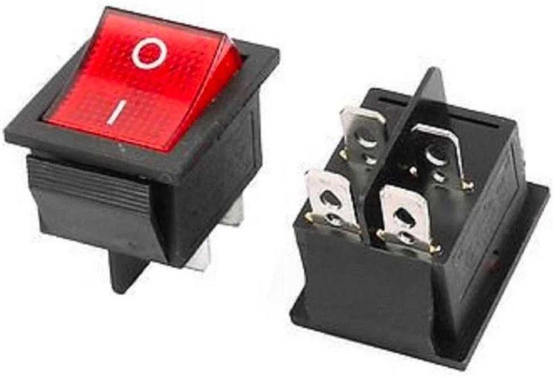 SSV CARE ON/OFF SWITCH 4 PINS(4A/250V) (Blac Electronic Components Electronic Hobby Kit