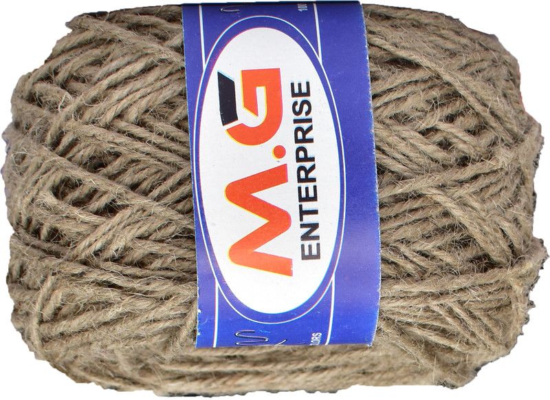 Simi Enterprise M.G ENTERPRISE 3 Ply/Twisted Macrame Jute Cord/Dori Thread (100 Meters, 3mm) for Macrame DIY, Craft Work,Plant Hanger Ropes etc- Q SM-RR
