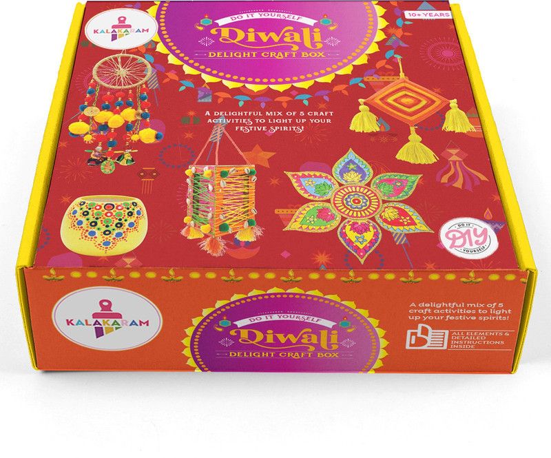 Kalakaram Diwali Delight DIY Kit, Festive and Traditional Activity Kit for Kids and Adults