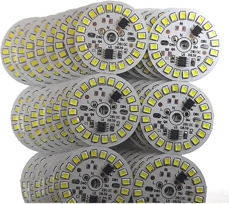 SPINO 100 Pics 9 Watt Direct On Board LED Bulb Raw Material WHITE Color Light Electronic Hobby Kit