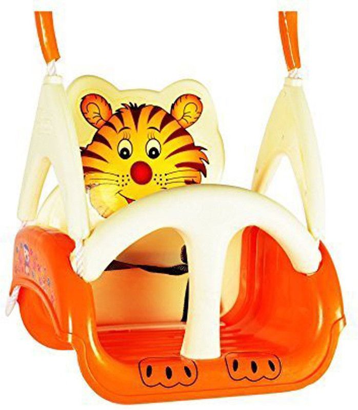 HALO NATION Panda Baby Swing - with Multiple Age Settings - 4 Stages (Orange)  (Orange)