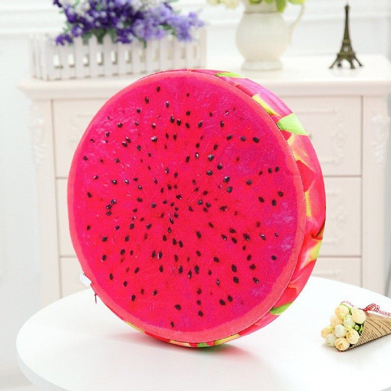 Skylofts 42*7cm Red Dragon Fruit Chair Seat Sofa Back Stuffed Cushion For Home Decor Office Plush Throw Pillow - 42 cm  (Multicolor)