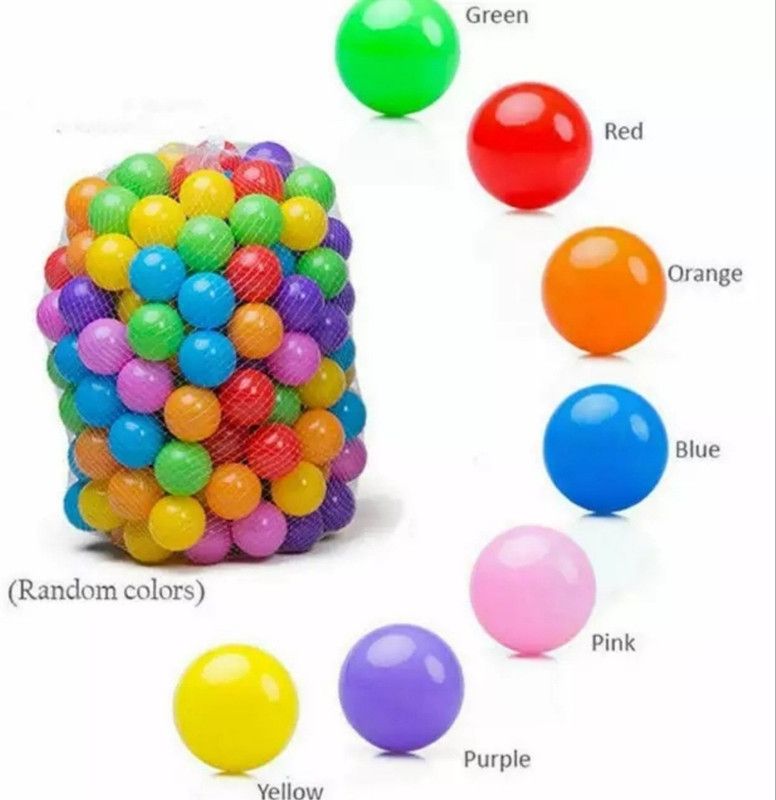 Vonder Zones Kids Multi Colour Playing Ball (Pack Of 50 Pcs, 4 Cm Balls)  (Multicolor)