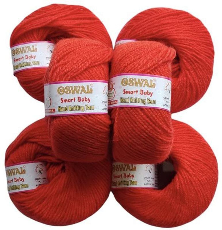 JEFFY Oswal Smart Baby Soft 100% Acrylic Wool (14 PC) Shade no- 12