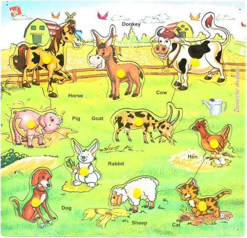 Haulsale Farm Animal Wooden puzzle game  (1 Pieces)