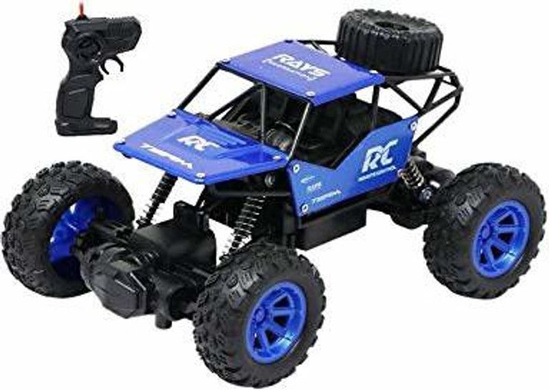CliptoKart Remote Control Car Monster Truck Alloy Metal Remote Control Car Rock Crawler Remote Control Car Off Road - Rechargeable  (Black, Blue)