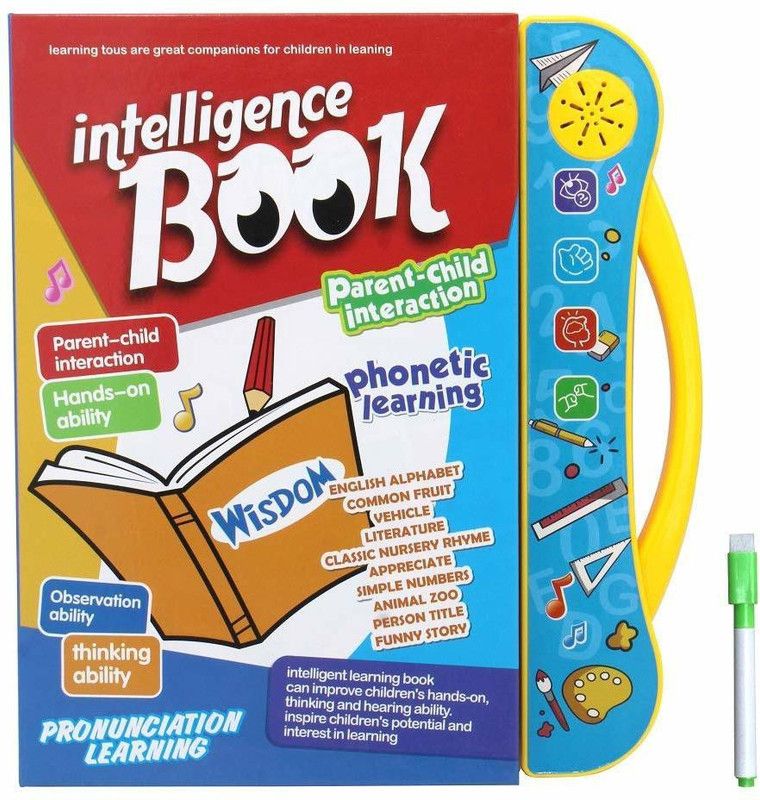DING-DONG Intelligence Learning E -Book For Kids|Animal Sound|Alphabets, Numbers-3+ Years  (Multicolor)