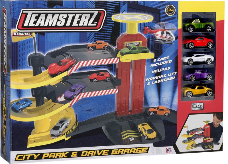 Teamsterz City Park and Drive 5 Cars  (Multicolor)