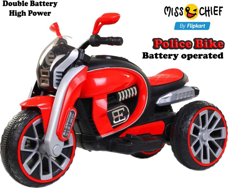 Miss & Chief Rechargeable Battery-Operated Ride-on Electric Bike Battery Operated Ride On  (Red)