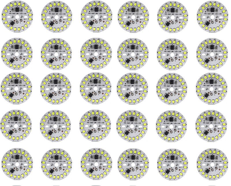 Onas 30 Pcs 9 Watt Direct On Board LED Bulb Raw Materials WHITE Color Light Electronic Hobby Kit