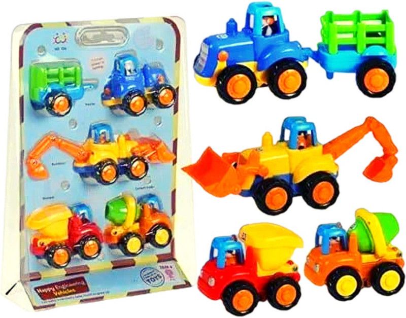 SA Sports Construction Vehicle Toys  (Multicolor)